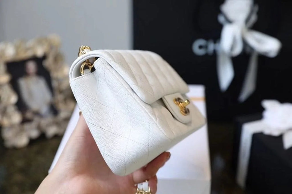 White Mini Flap Bag G2095