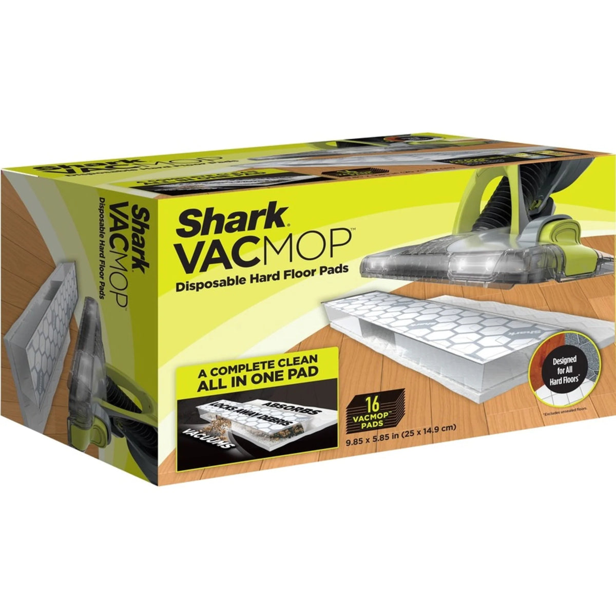 Disposable Hard Floor Vacuum and Mop Pad Refills 16 CT X10332