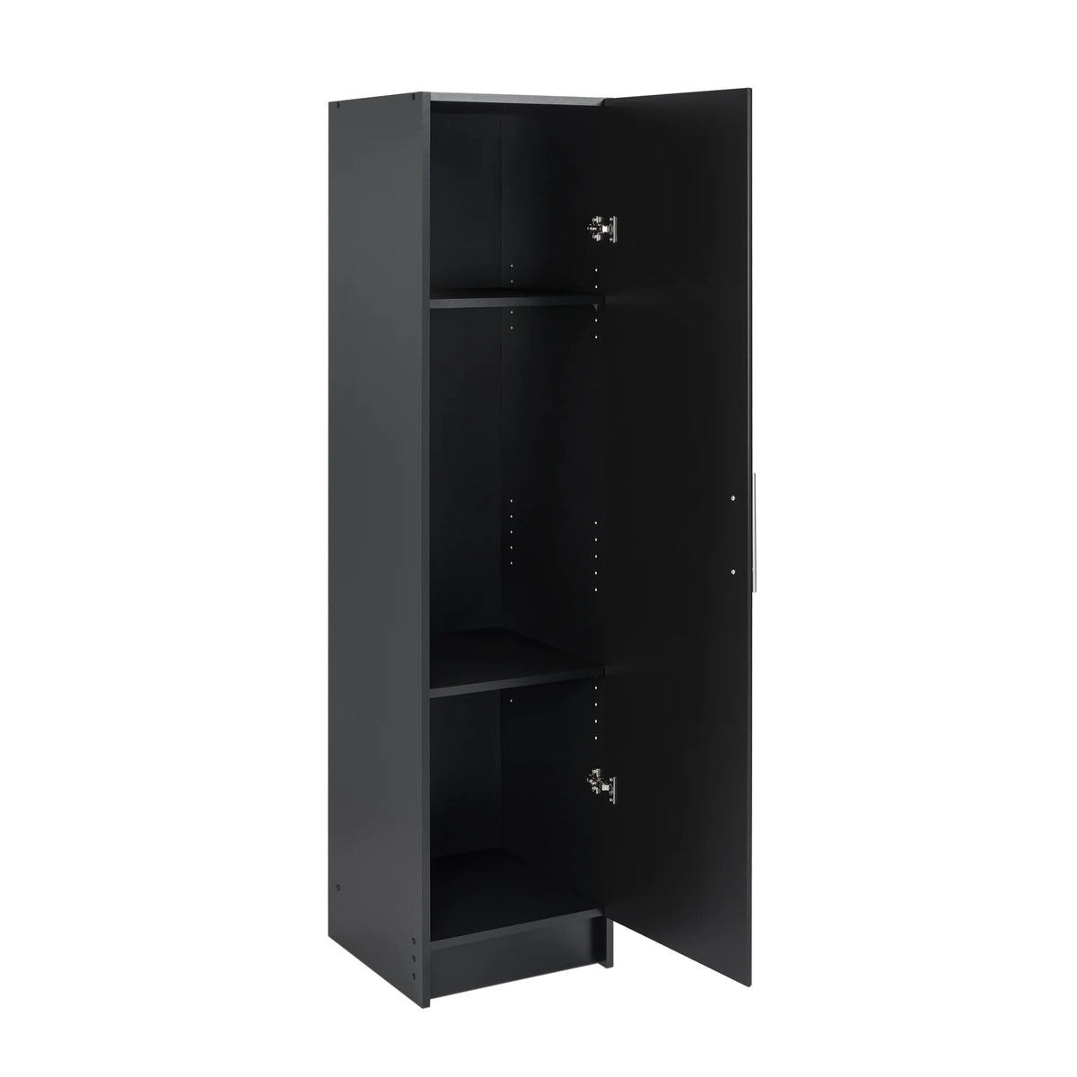 Black 16" Storage Cabinet with 2 Adjustable Shelves V46122