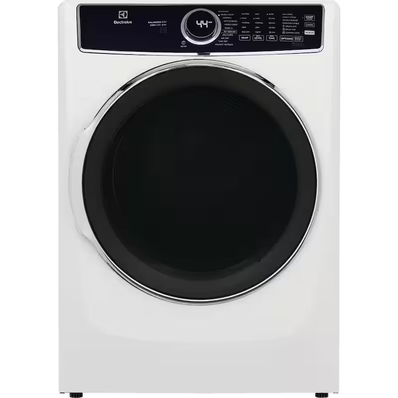White 8 cu. ft. Front Load Electric Dryer X961
