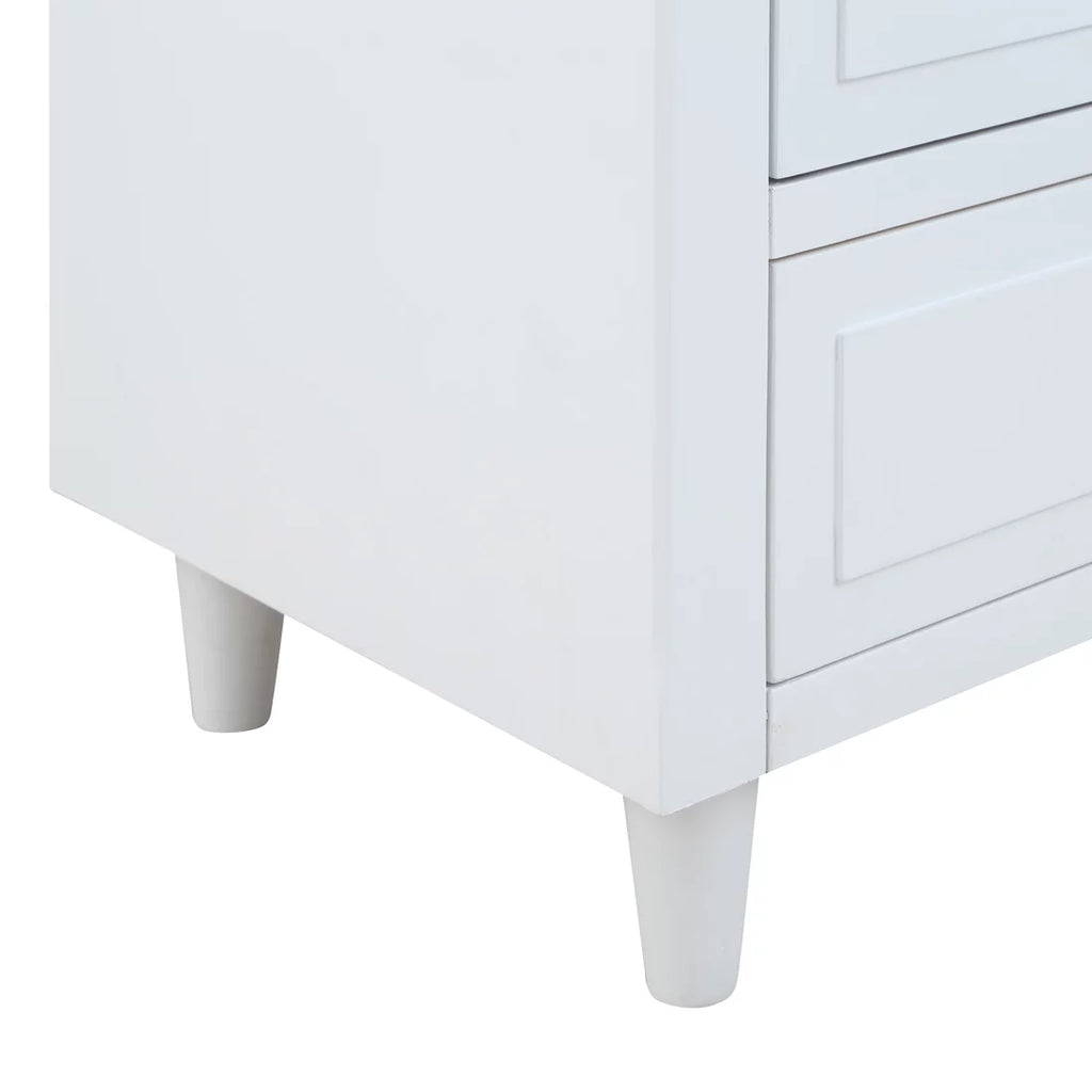 27.9" Oversized 3-Drawer Solid Wood Nightstand S134602
