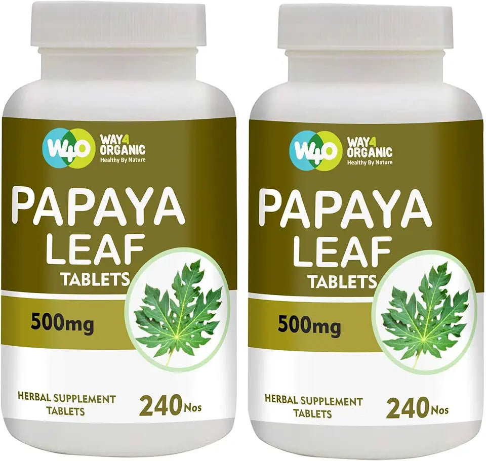 Papaya Leaf Extract Capsules 500 mg 240 Pills Z2848