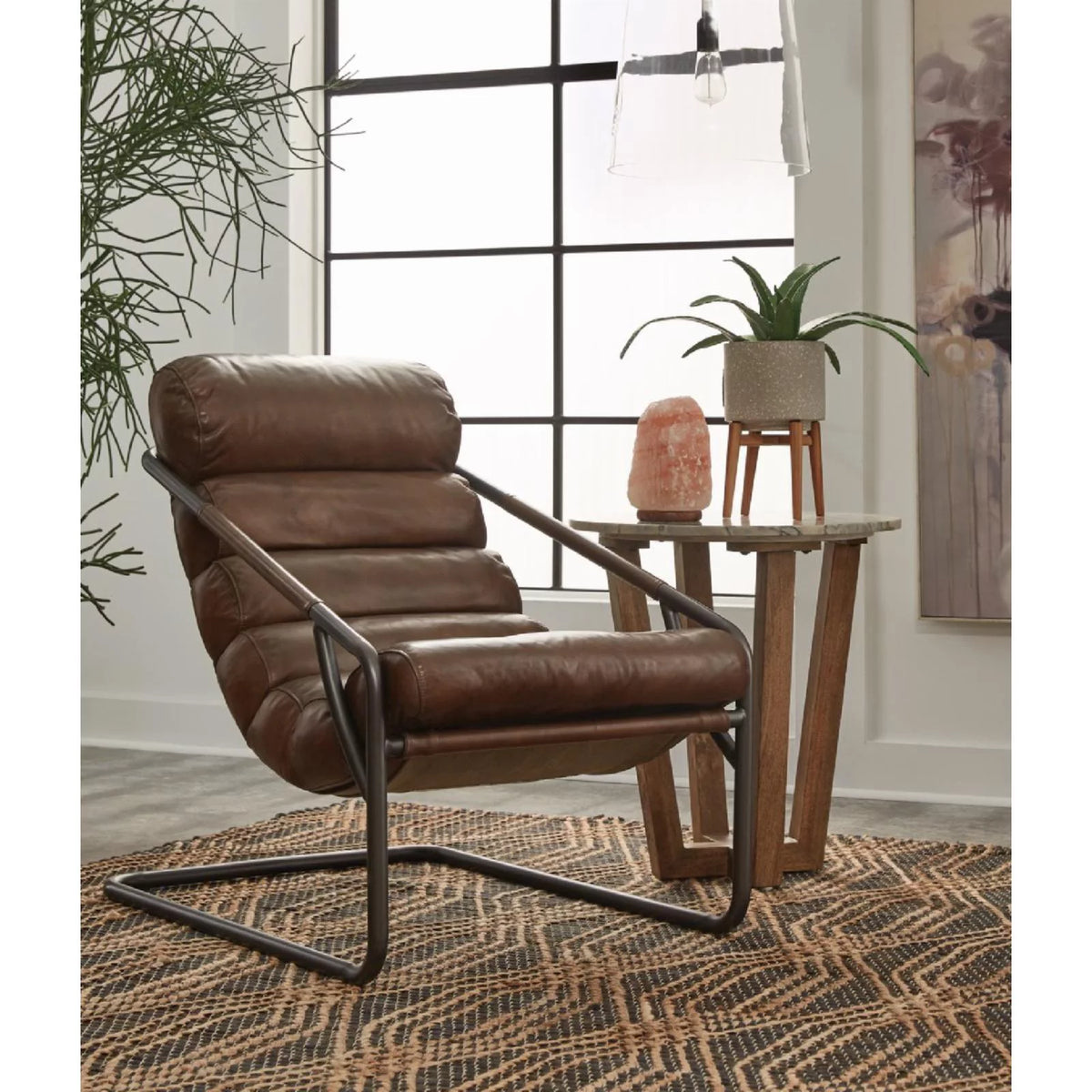 Leather Accent Chair P84296