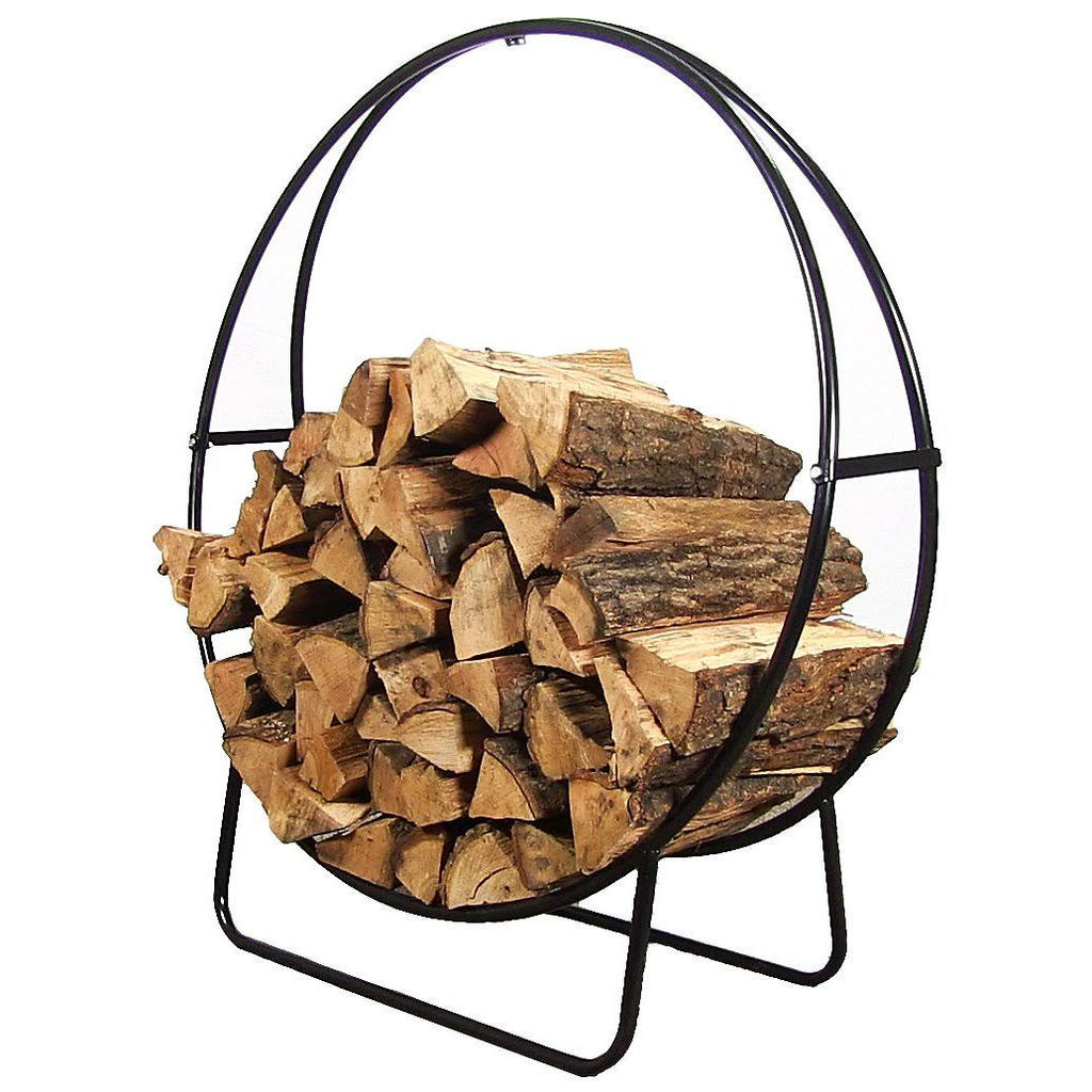 Khaki Steel Firewood Log Hoop with Cover M87934
