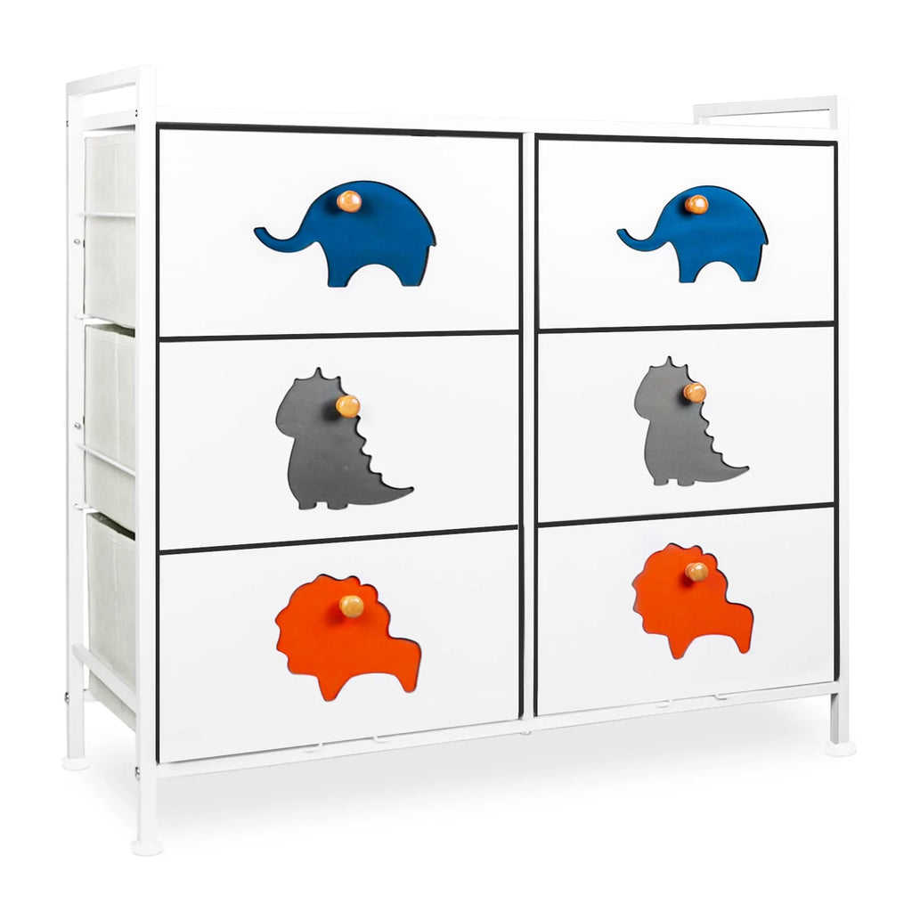 White 5 Drawer Dresser C134