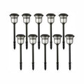 Black Solar Powered LED Landscape Path Light O91673