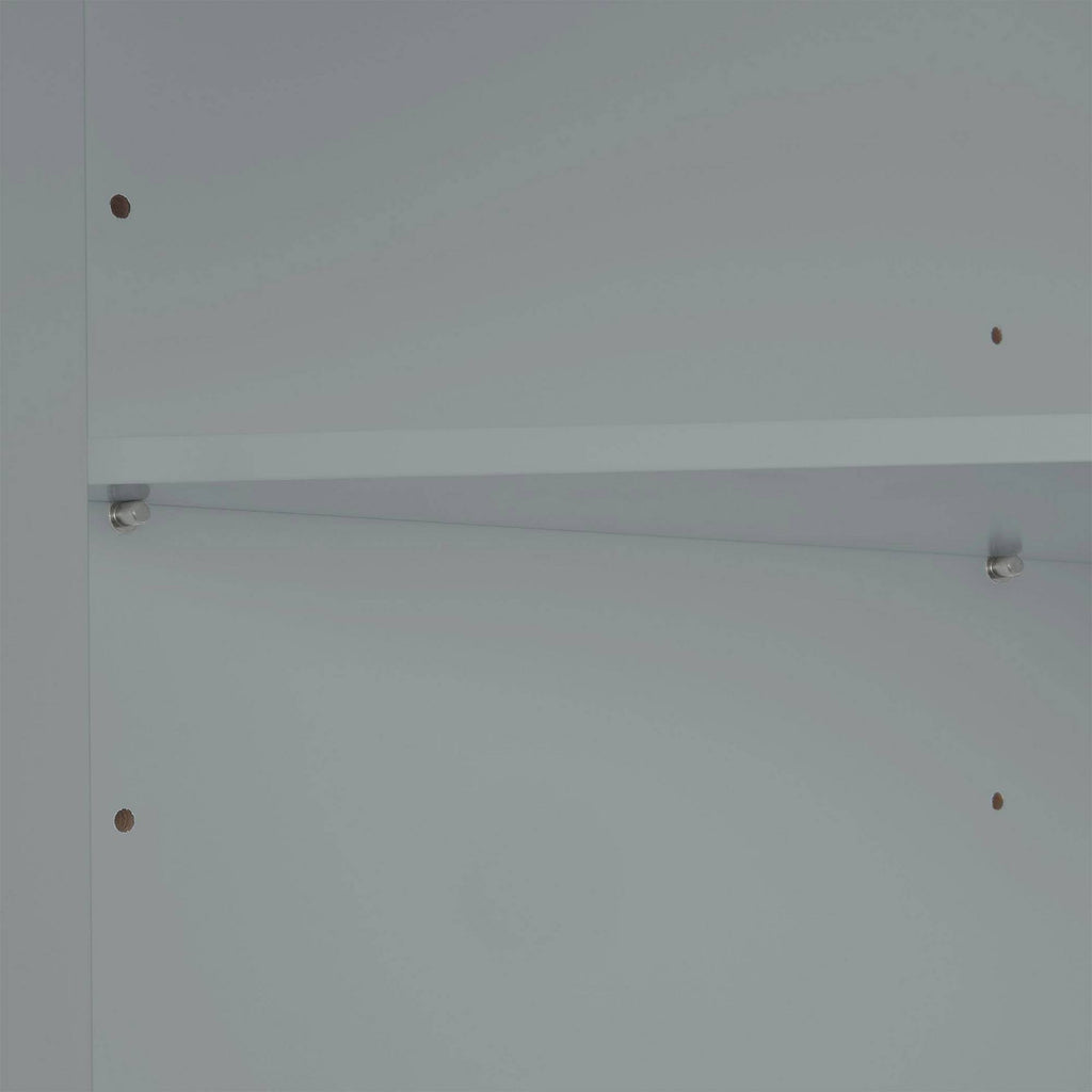Gray Tall Corner Cabinet E11592