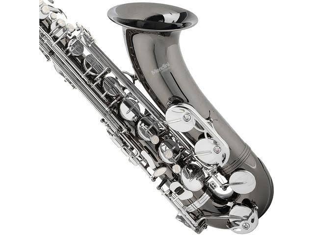 Black Nickel Plated B Flat Tenor Saxophone with Case and Mouthpiece W7300