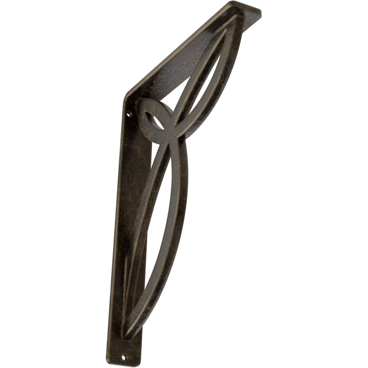Wrought Iron Bracket Antiqued Pale Gold B940584