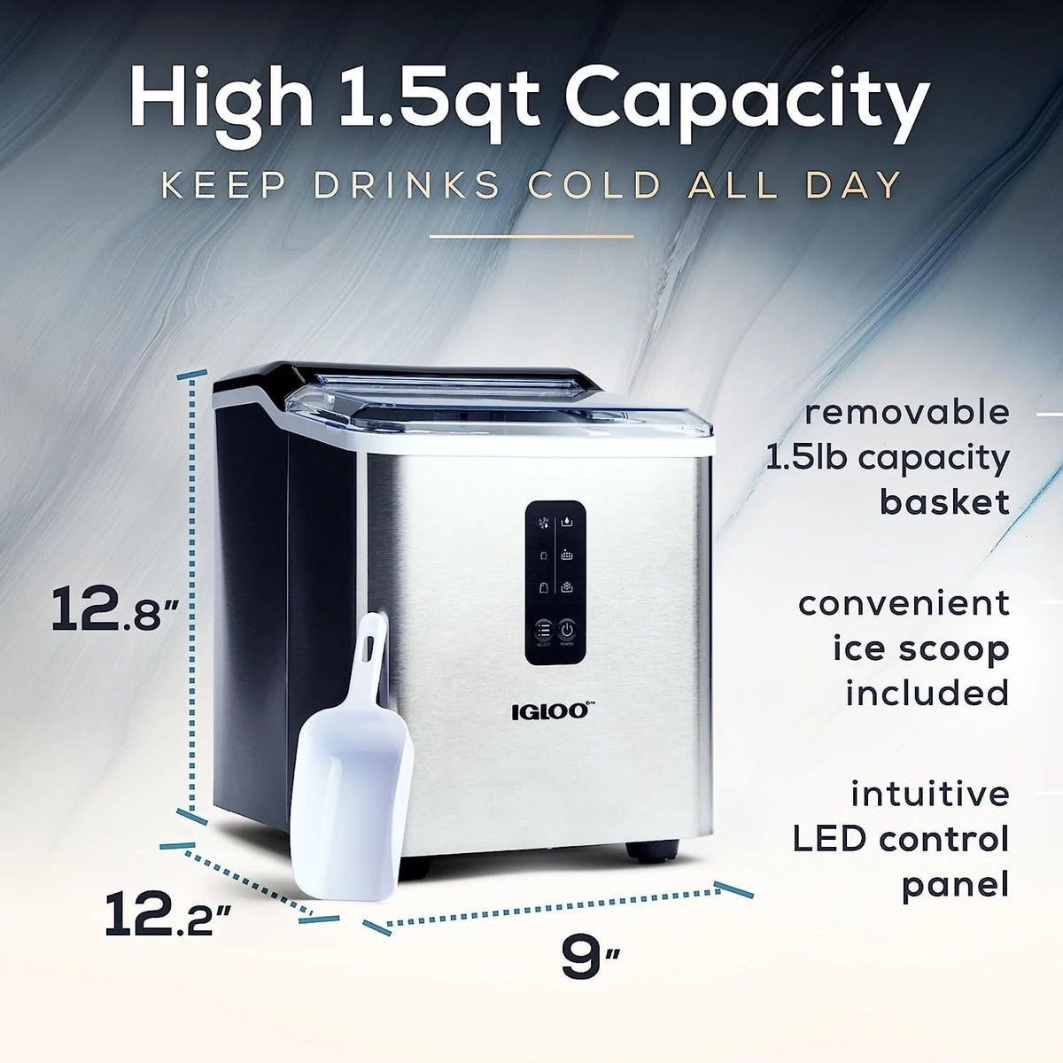 Automatic Self-Cleaning 26-Pound Ice Maker A2800
