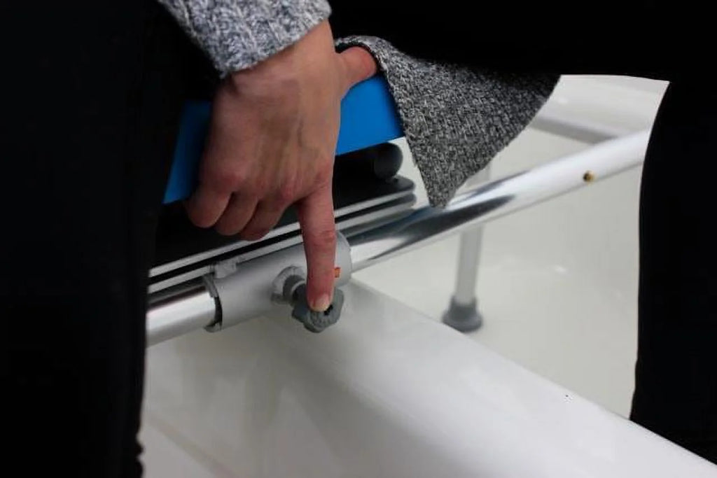 Sliding Transfer Bench with Swivel Seat Padded Bath Shower Chair A5006