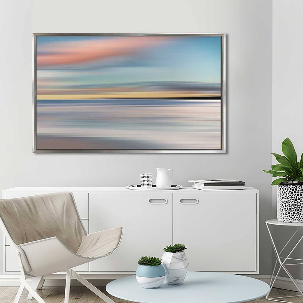 Blue Canvas Floating Frame W6905