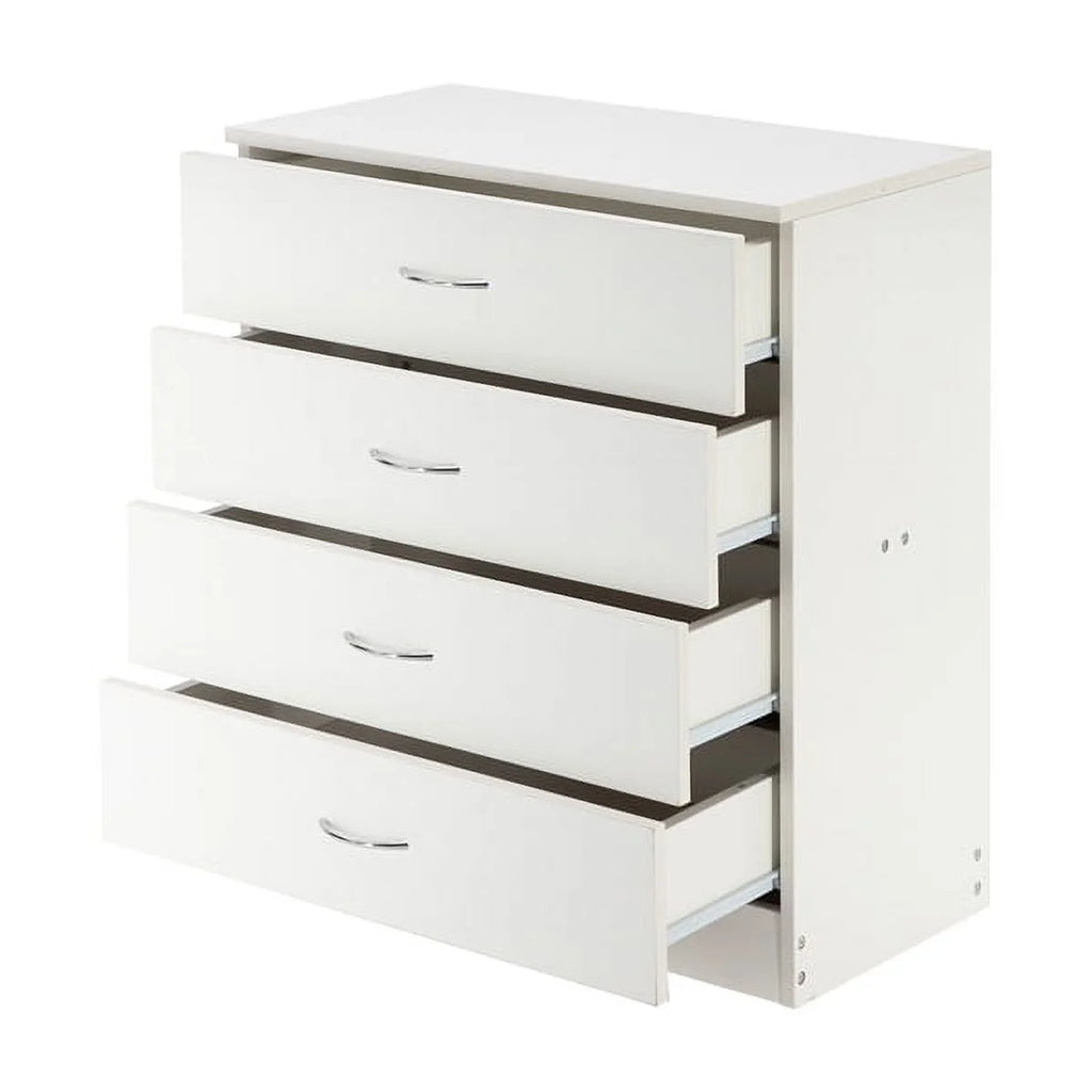 White 4 Drawer Dresser N9718