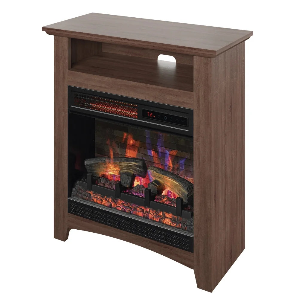 18” Infrared Quartz Wall Mantel Electric Fireplace O947
