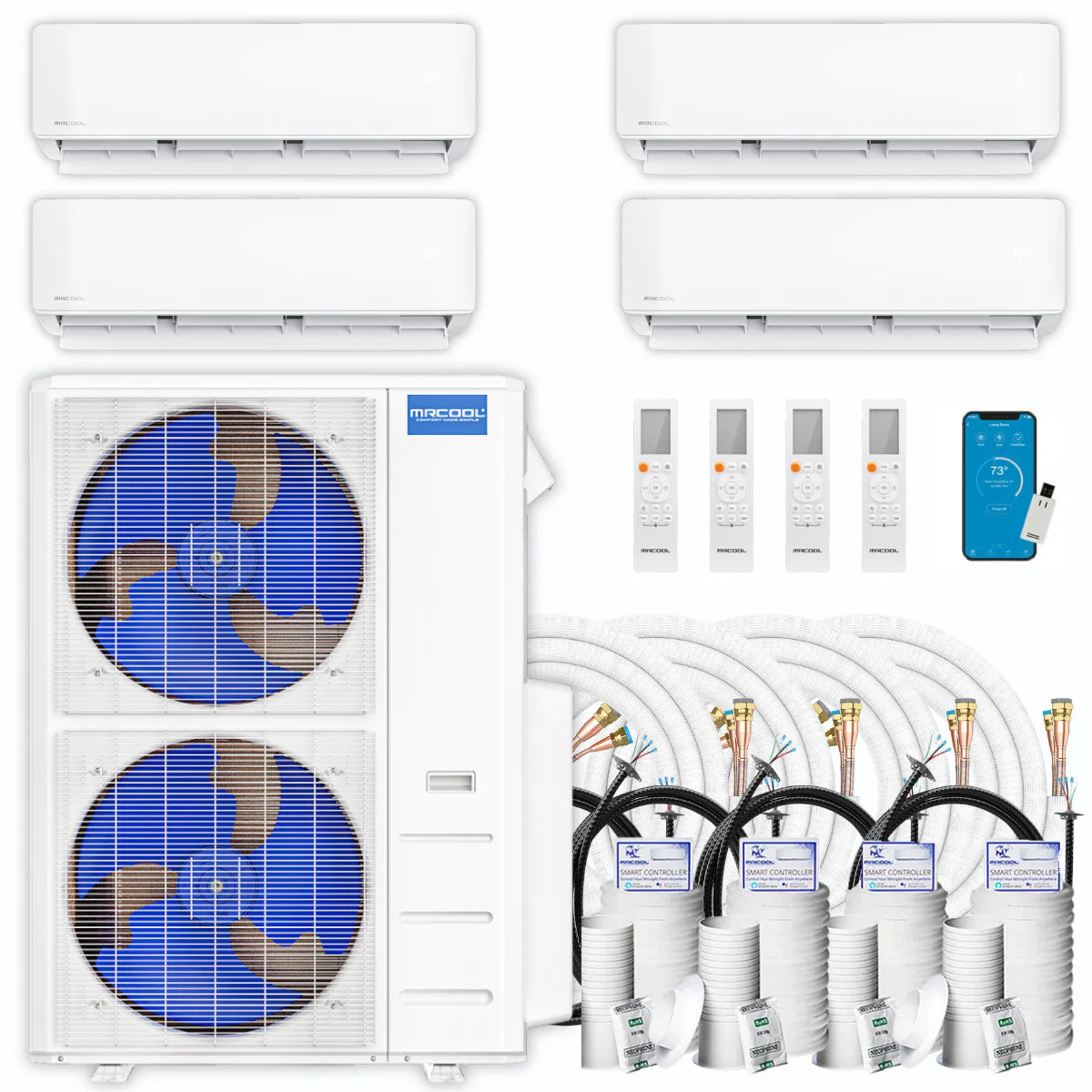45,000 BTU 4 Zone Ductless Air Conditioner and Heat Pump B276