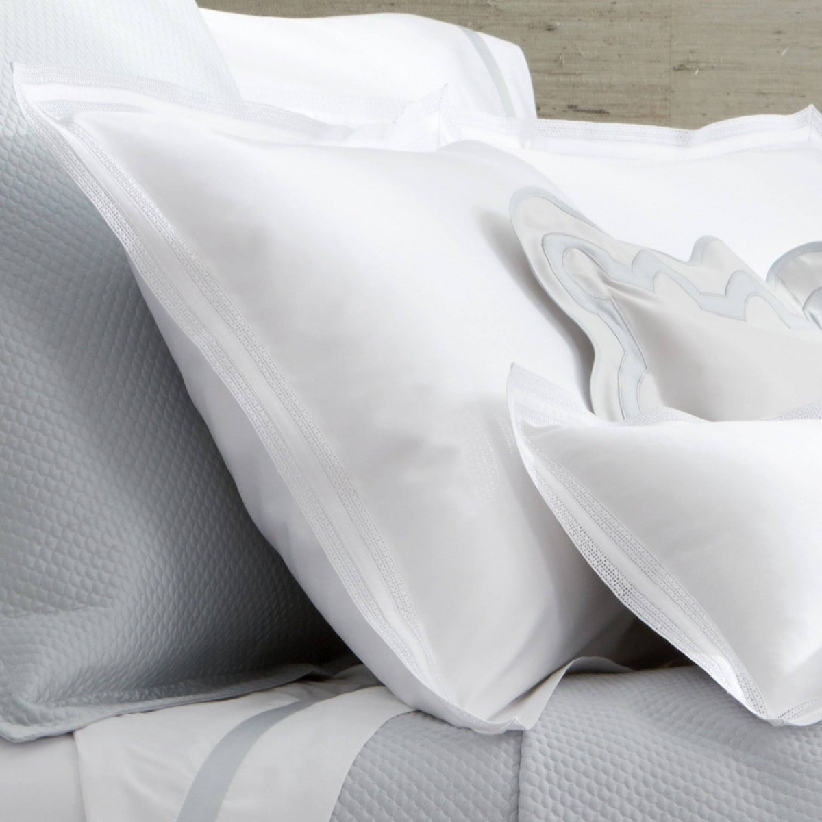 Hazy Blue Full/Queen Cotton Sateen Flat Sheet E121