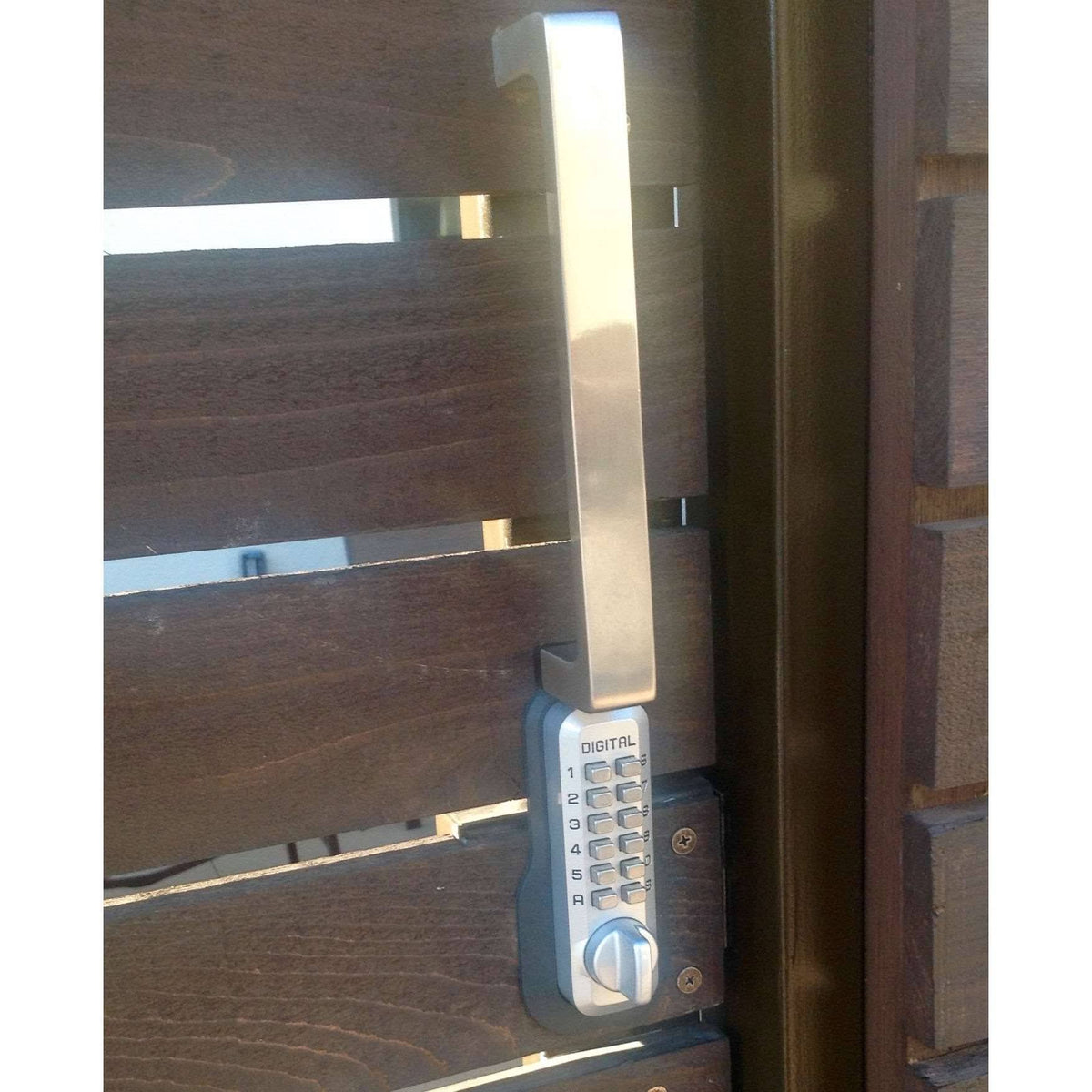 Black Mechanical Double Combination Deadbolt Lock N760041