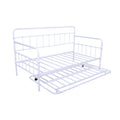 White Metal Frame Daybed with Trundle E60469