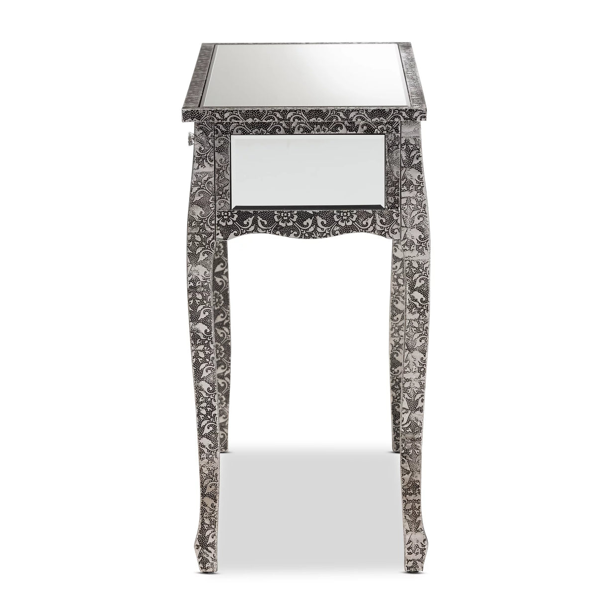 Mirrored Glass 2 Drawer Console Table X7288