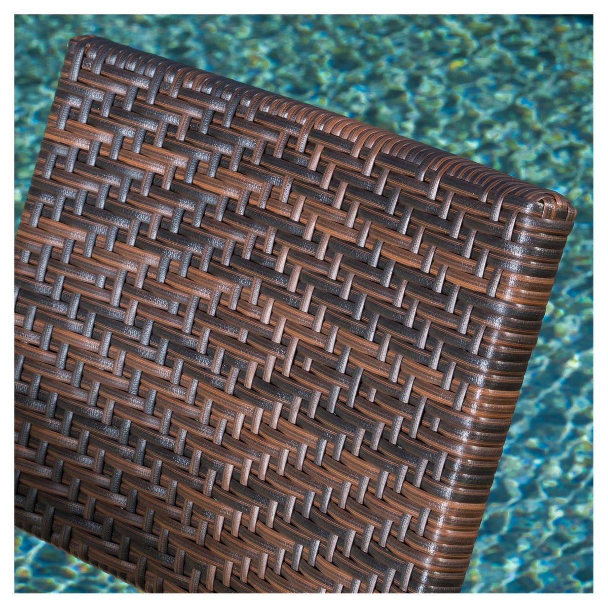 Set of 2 Wicker Patio Folding Chairs Brown C19640