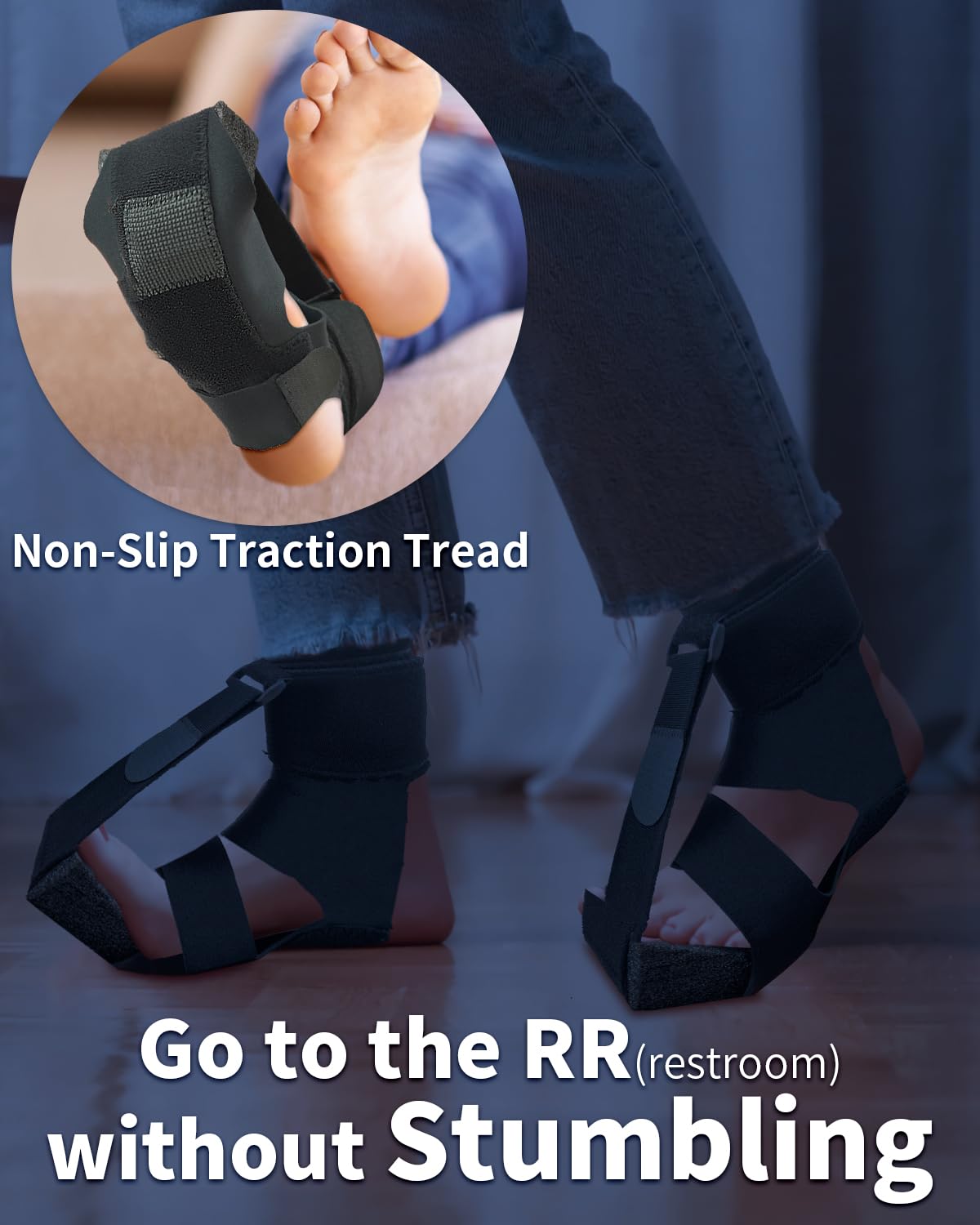 Plantar Fasciitis Night Splint Sock - Open-Toe Foot Brace T221