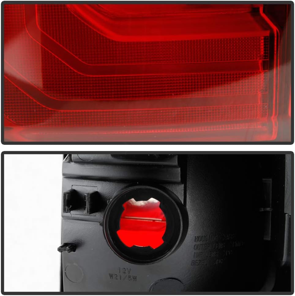 Red Clear Rear Tail Lights Brake Lamps Assembly Pair Set Q932065