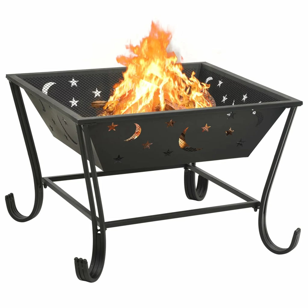 Fire Pit with Poker 24.4 XXL Steel O1535