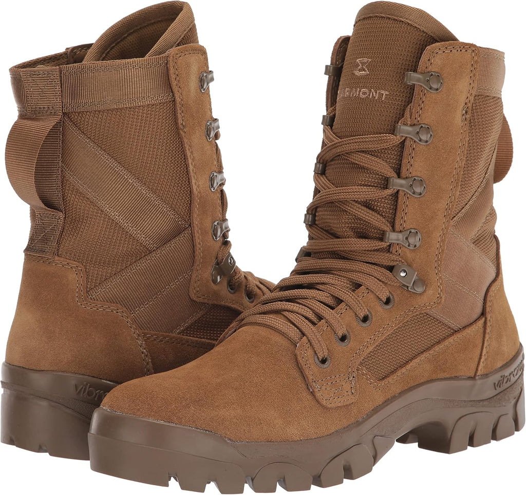 Men's Suede Leather Tactical Hiking Boots, Coyote, 13 X749