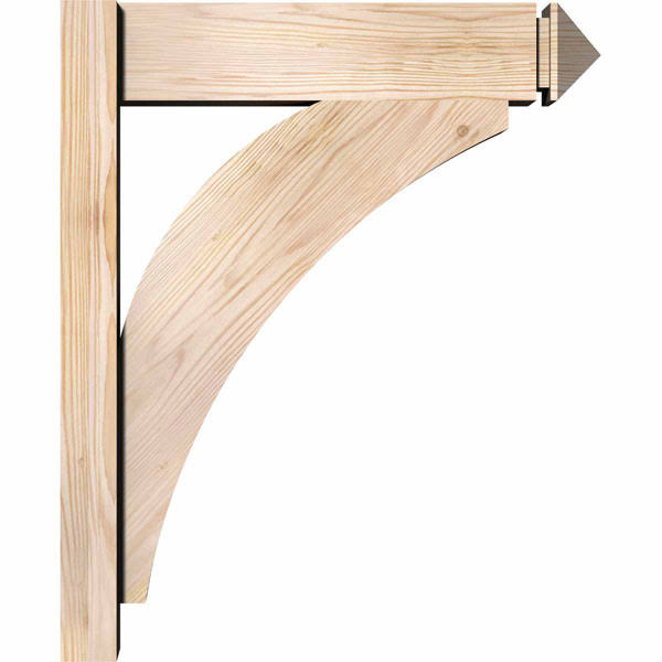 5 1/2x22W x 20x22D x 24x22H Douglas Fir Arts and Crafts Outlooker G70529