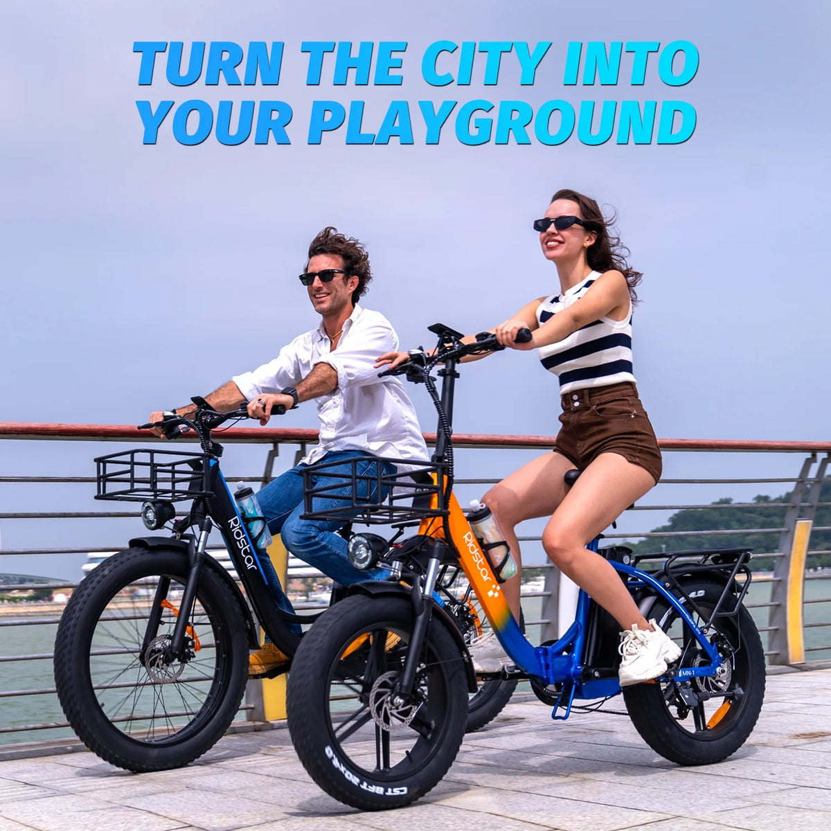1000W 48V 15Ah Fat Tire Folding Electric Bike R1041