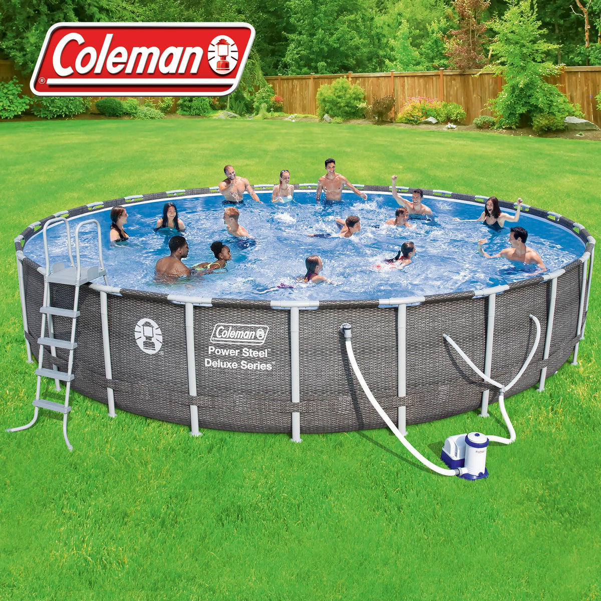 26' x 52 Pool Set with Pump, Ladder and Cover Q290