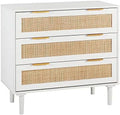3 Drawer Rattan Wood Dresser P702494