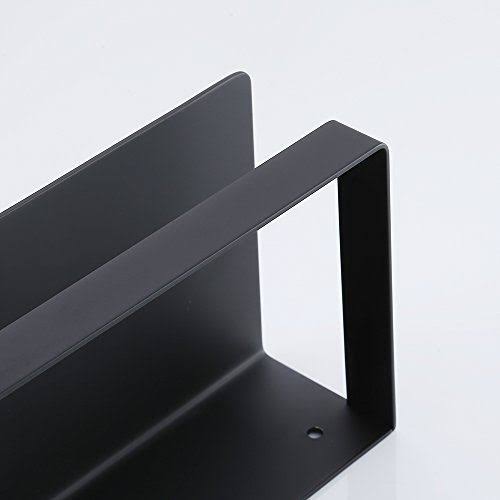 Matte Black Stainless Steel Bathroom Shelf Y9455