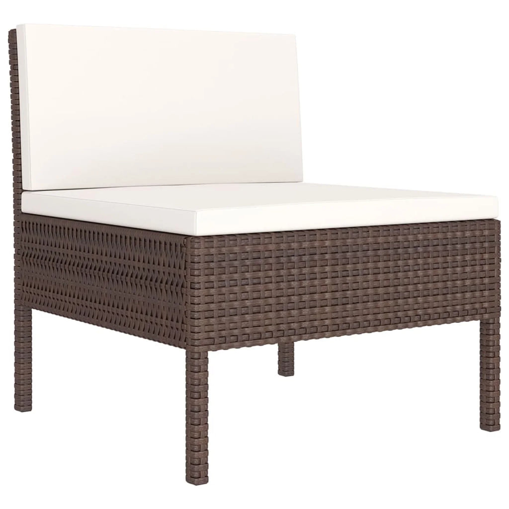 9 Piece Poly Rattan Sectional Outdoor Furniture Set Z387
