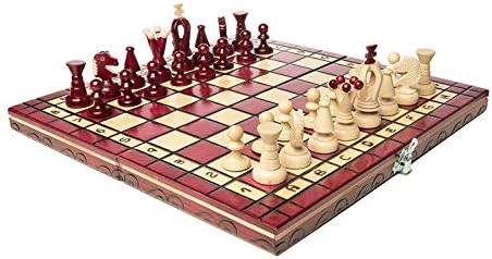 Vintage Carved Wooden Chess Set D470