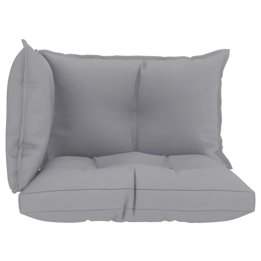 Gray Fabric Pallet Cushions 3 pcs O906