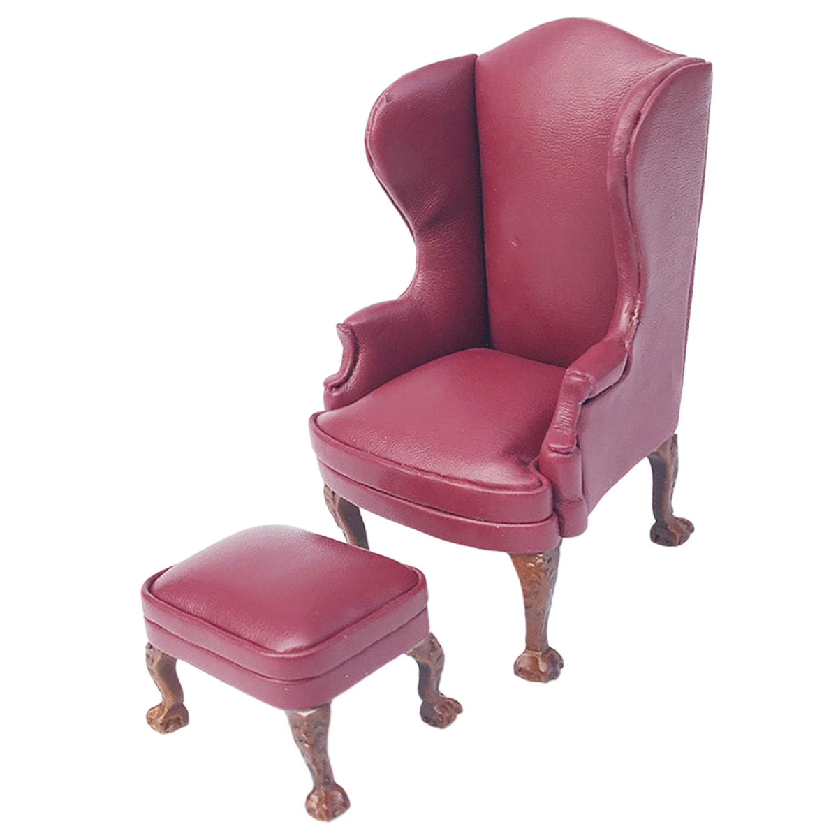Red PU Leather Armchair Sofa K8442