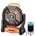 20400mAh Portable Rechargeable Fan with LED Light & Hook T2088