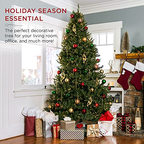 6ft Pre-Lit Douglas Fir Artificial Christmas Tree with 450 Warm White Lights A69118