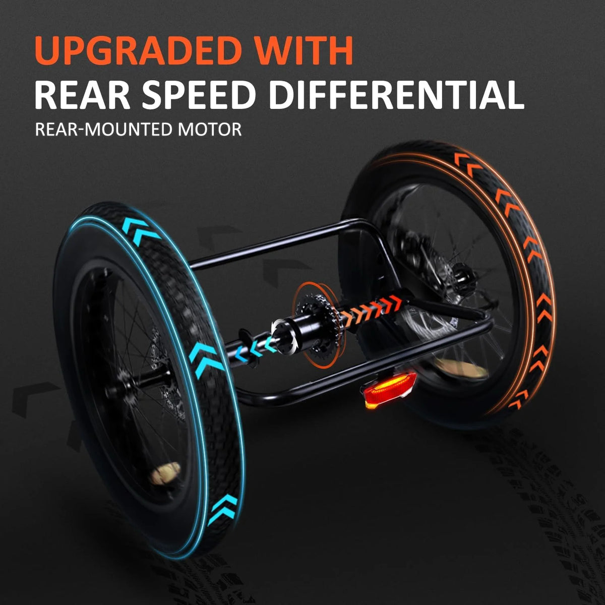 Green Semi-Recumbent Electric Trike, 85MI, Fat Tire 3 Wheel, 750W 48V 20Ah, 20" L21626
