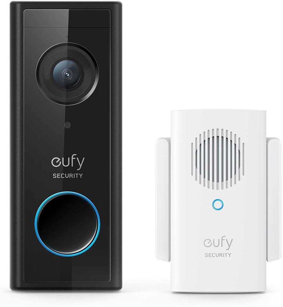 White Wireless Video Doorbell with 1080p-Grade Resolution and 2-Way Audio Q431