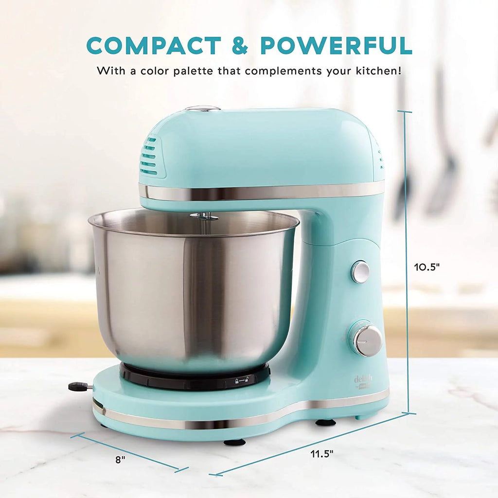 Compact Stand Mixer 3.5 Quart Aqua Blue Z876852