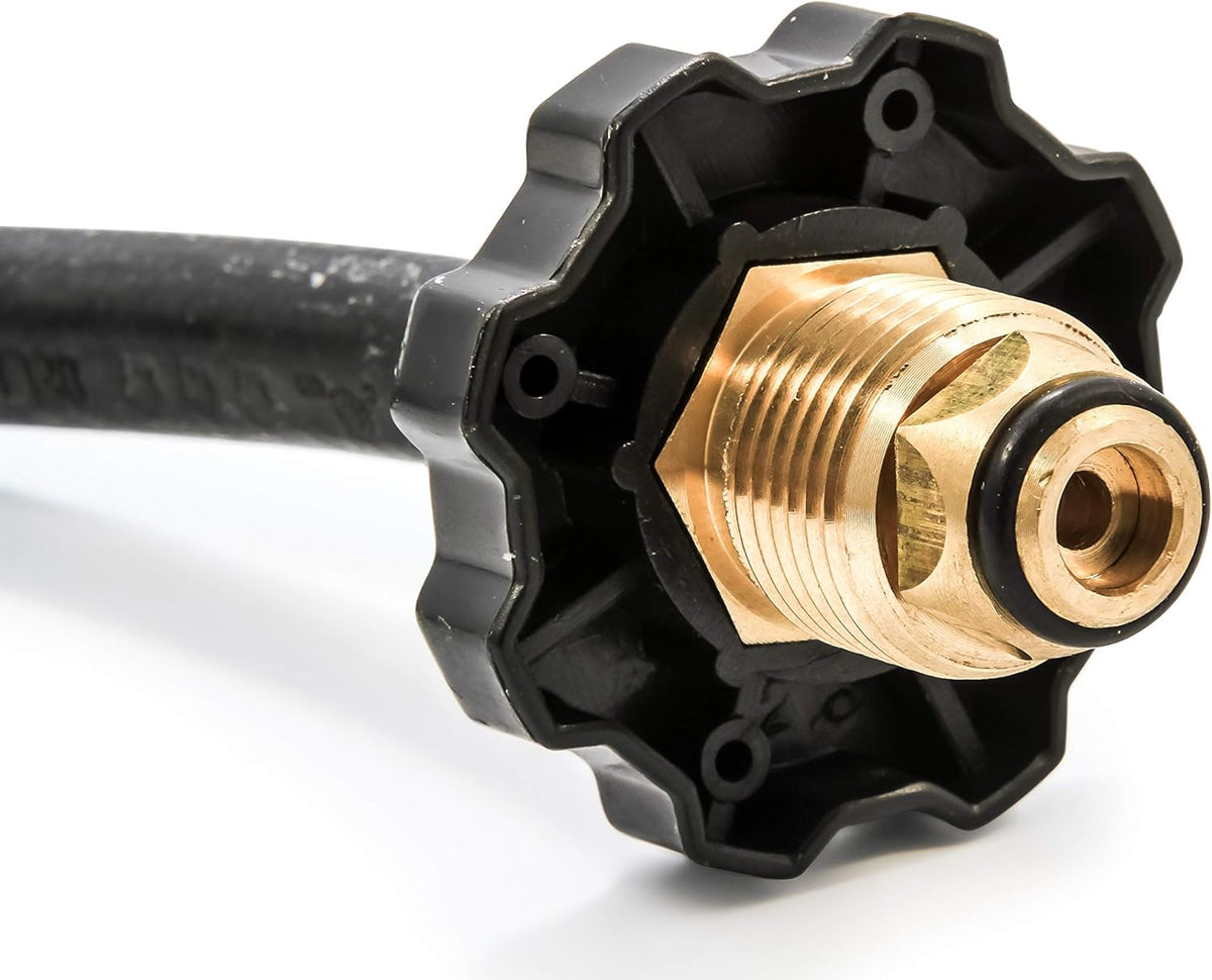 Propane Brass 4 Port Tee with 5ft and 12ft Hoses B754548