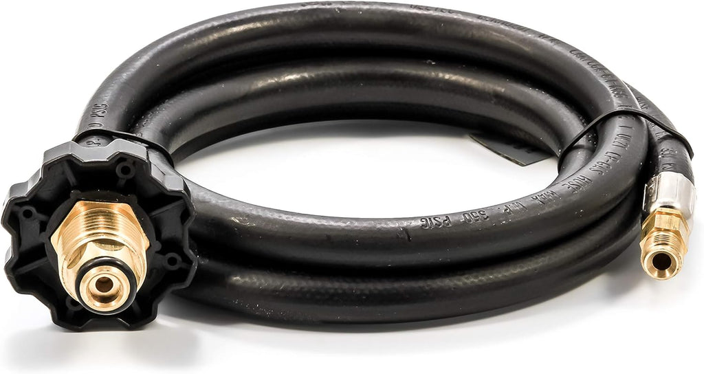 Propane Brass 4 Port Tee with 5ft and 12ft Hoses B754548