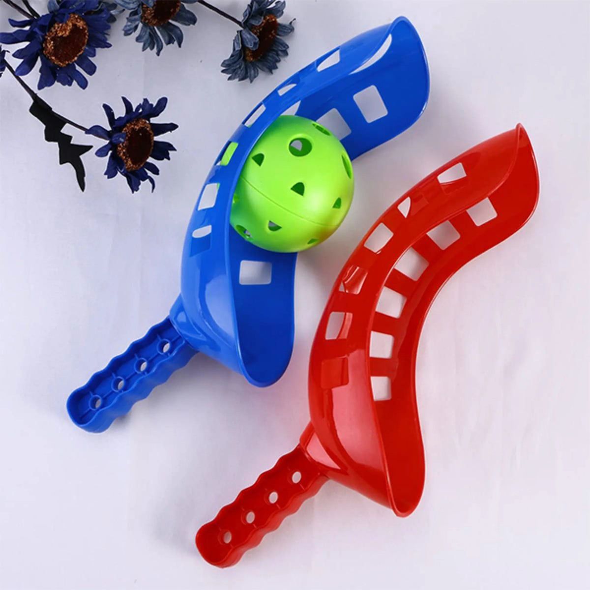 Plastic Toy Sky Catchers Set Includes 2 Brackets and 1 Ball L58399