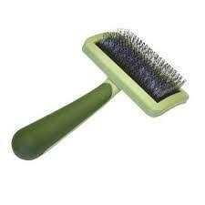 Curved Firm Slicker Brush with Coated Tips T793834