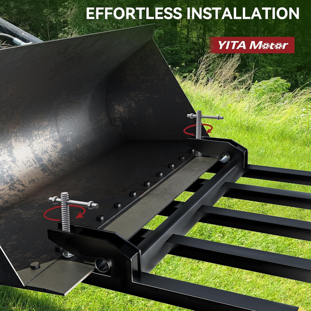 Heavy Duty Clamp on Pallet Forks for 48'' Bucket P304