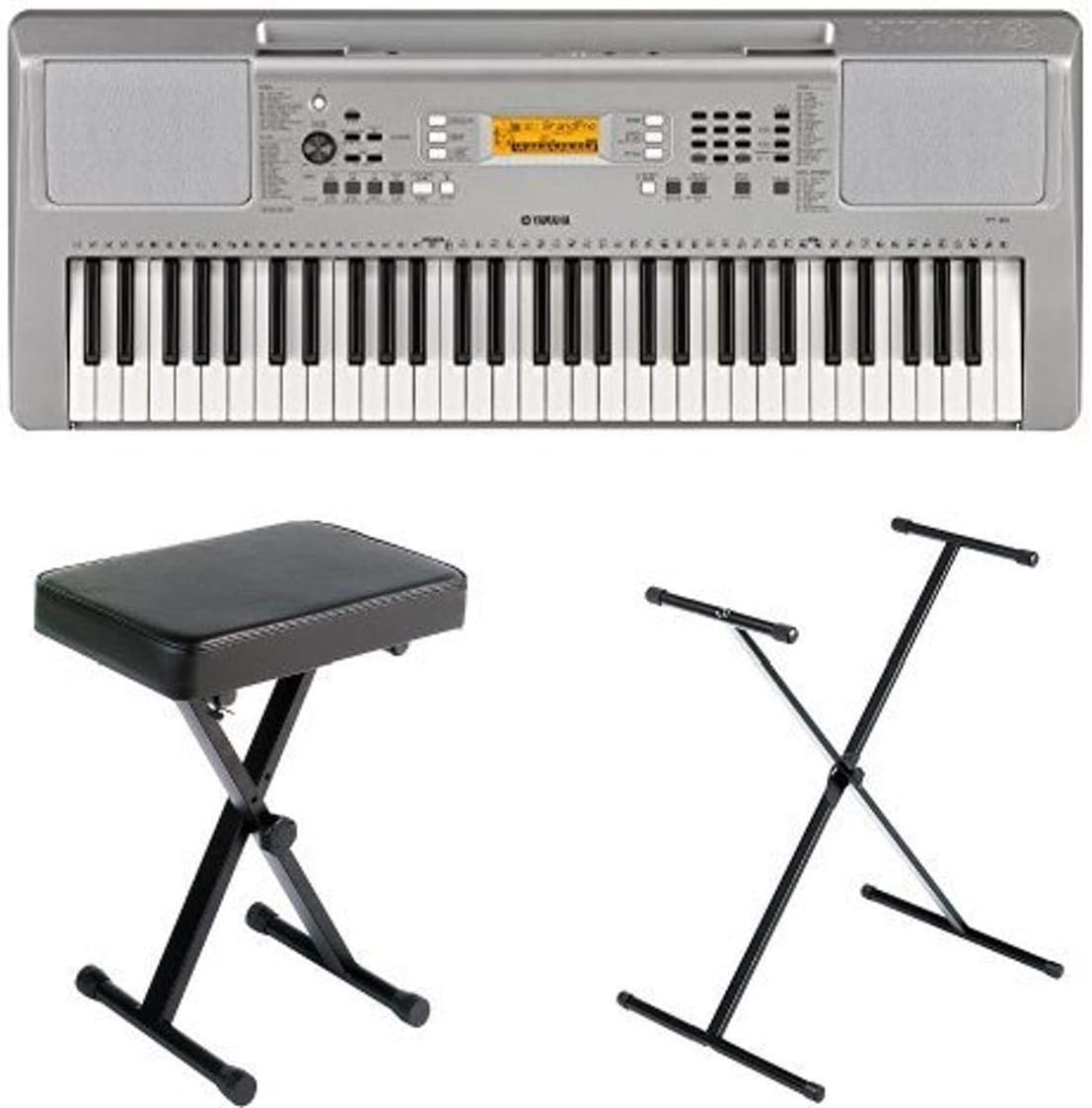 61-Key Portable Keyboard with Power Adapter S10636