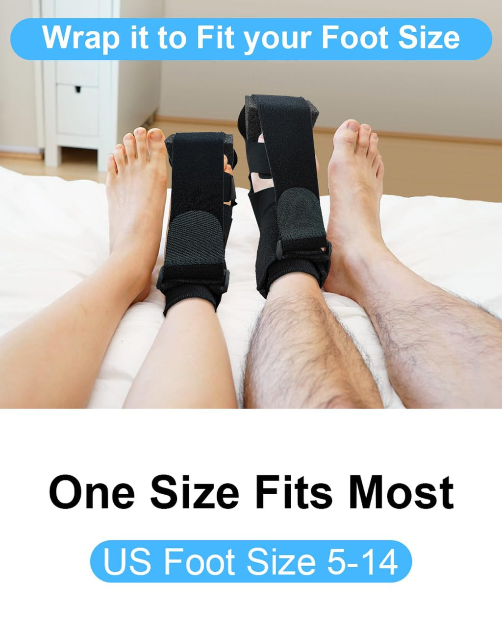 Plantar Fasciitis Night Splint Sock - Open-Toe Foot Brace T221