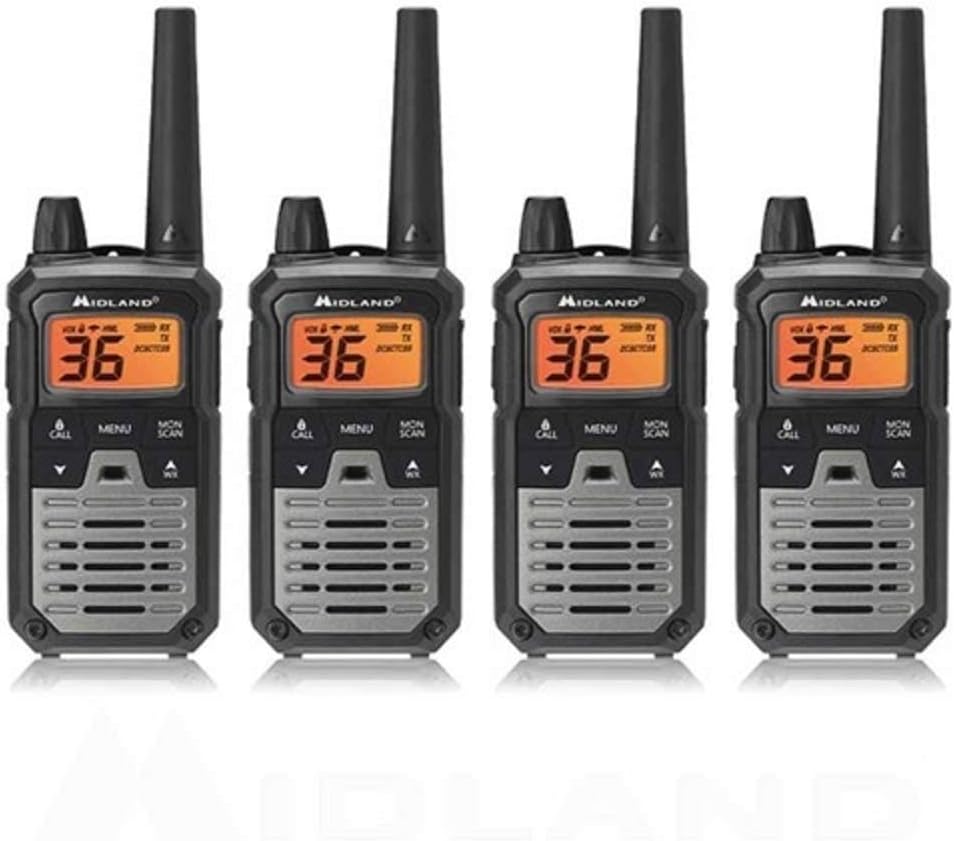 Black/Silver 6 Radios GMRS Two Way Radio K524